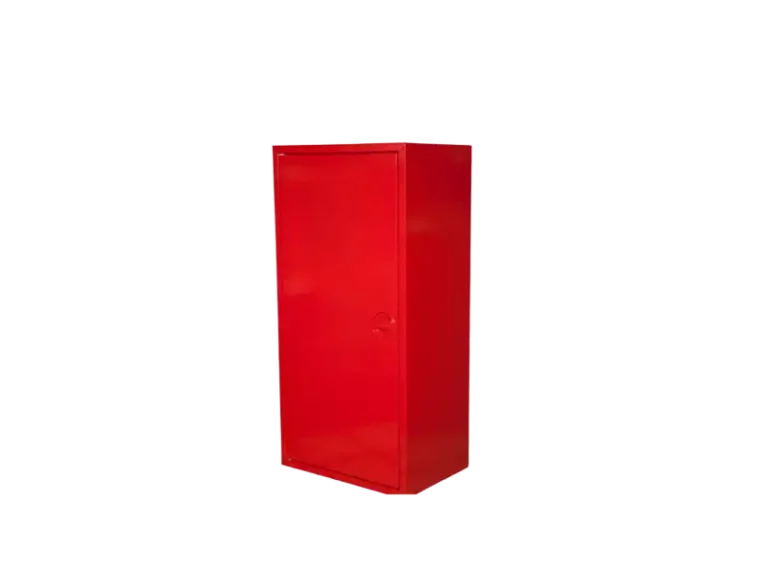 Metal storage cabinet for fire blankets